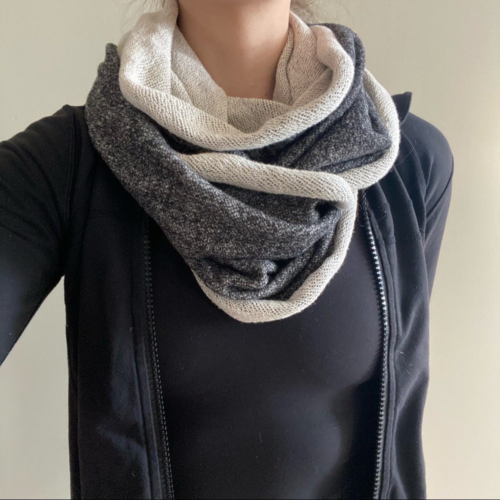Marl gray infinity scarf